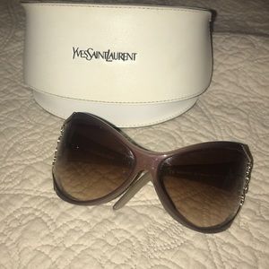 YSL sunglasses wrap around style
